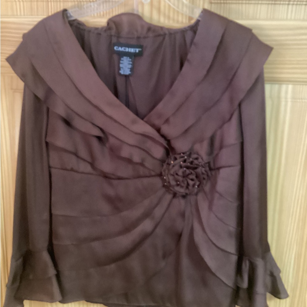 Cachet Brown Women's Top